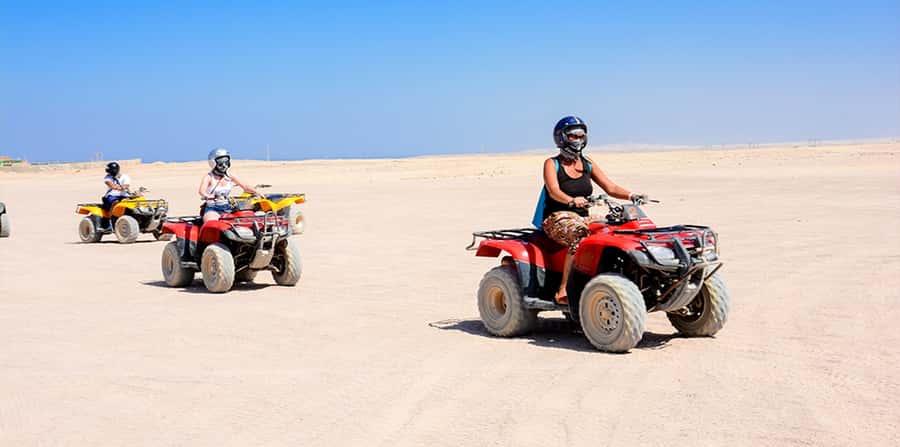 Hurghada: Morning Quad Bike Tour, Camel Ride and Transfer - The 2-hour quad-bike route: desert plains, dunes, and built-in photo breaks