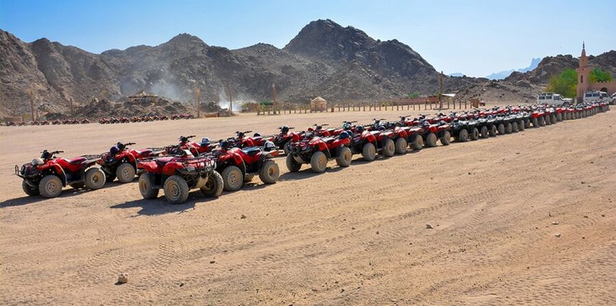 Hurghada: Morning Quad Bike Tour, Camel Ride and Transfer - Bedouin-style camp, dinner and show, then stargazing at night