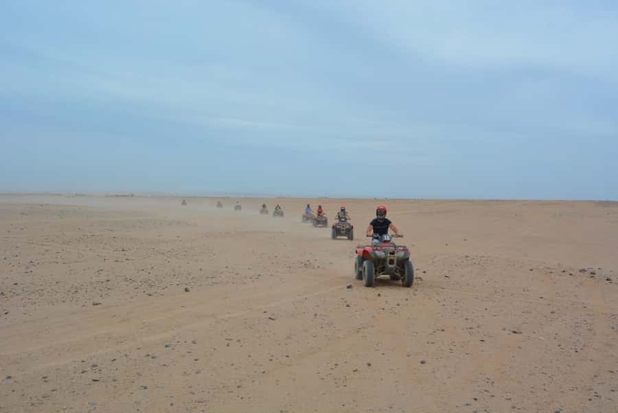Hurghada: Quad and Buggy Safari with Dinner and Show - Oriental Show, Belly Dance, and Fire Acts: How the Night Fits Together