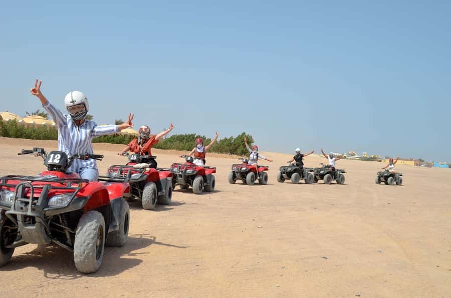 Hurghada: Quad Bike, Buggy, and Camel Ride & Bedouin Village - Quad bike basics: the thrill starts with a test area