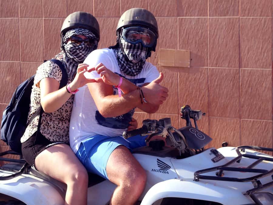 Hurghada: Quad Bike Tour of the Desert and Red Sea - At the Quad Base: Safety Briefing, Helmet Fit, and a Real Driver Test