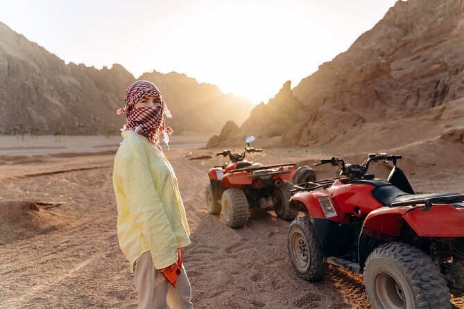 Hurghada: Quad, Jeep, Camel and Buggy Safari with BBQ Dinner - Bedouin Village and Terrarium Stop: culture, tea, and a real-world feel