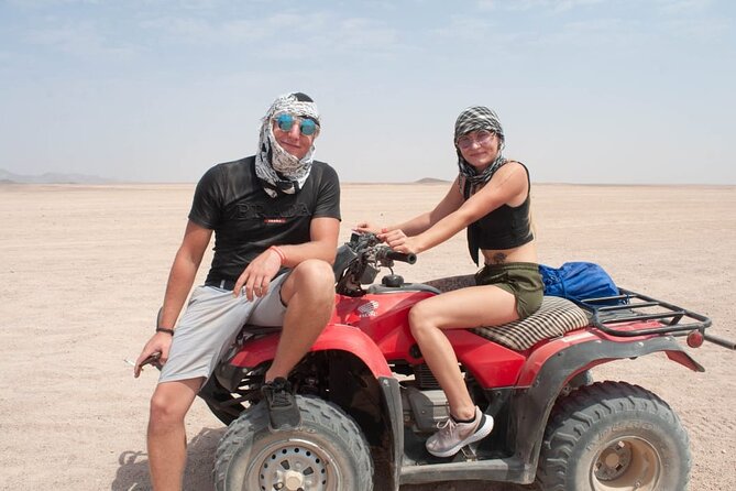 Hurghada safari 3 Hour Quad &Camel Ride Bedouin Village Visit - Pickup and First Stop in Hurghada: Getting Organized Before the Sand