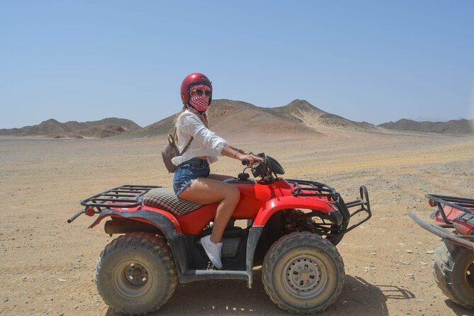 Hurghada safari 3 Hour Quad &Camel Ride Bedouin Village Visit - Camel Ride in the Desert: Short, Scenic, and Easy to Overlook