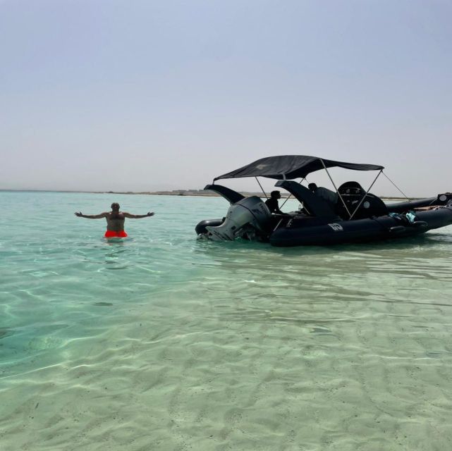Hurghada: Safari ATV Quad & Speedboat to Orange bay island - Back to the Marina: Switching From Sand to Sea