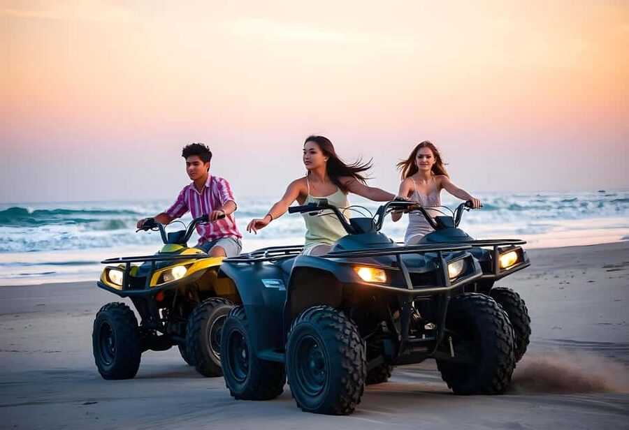 Hurghada: Sea and Mountains Quad or Buggy Family Tour - Quad biking toward Makadi Bay: the main event