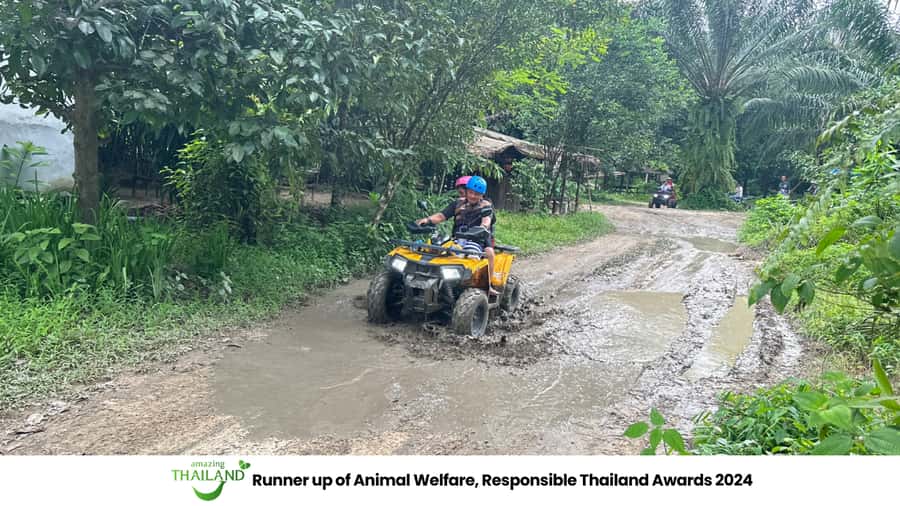 Khao Lak Wild ATV Quad Bike & Gentle Giants Experience - ATV briefing and test ride: getting ready for off-road without drama