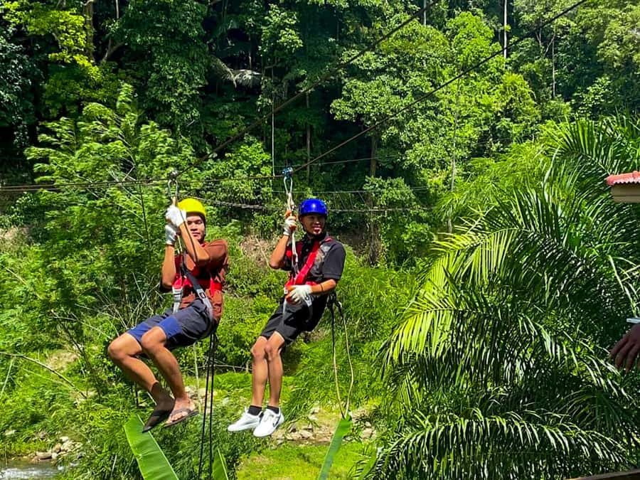 KhaoLak:ATV, ZipLine, & Rafting Adventure Monkey Cave Temple - Thai lunch buffet by the river: where the day slows down