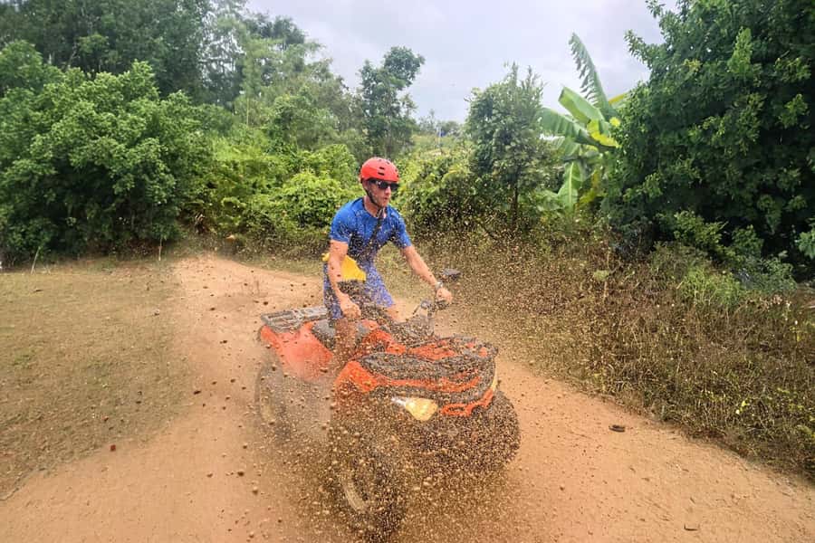 Koh Samui: 2-Hour Unique ATV Quad Bike Off-Road Adventure - Stops That Break Up the Chaos: Waterfalls and Tree-Bridge Café Time