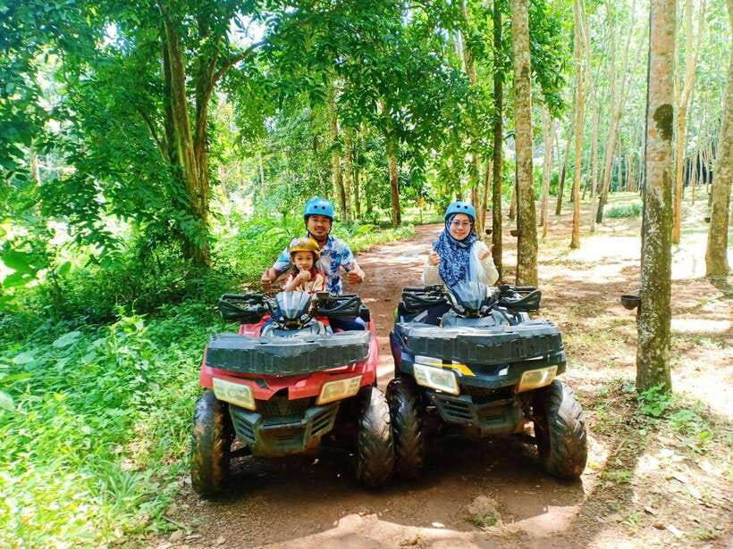 Krabi: Saitai Mountain Tail ATV Adventure - The Saithai Mountain trail itself: plantation track with mountain views