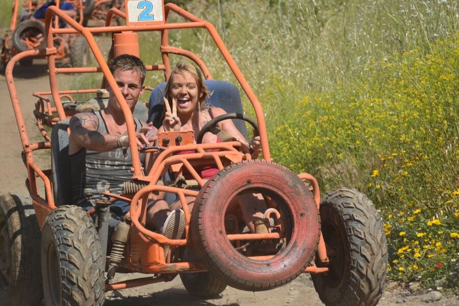 Kusadasi: Guided Buggy Adventure Tour - The buggy driving block: dust, dirt paths, rivers, and marshy trail time