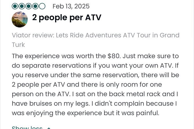 Lets Ride Adventures ATV Tour in Grand Turk - Safety: What’s Provided, and What You Should Still Watch