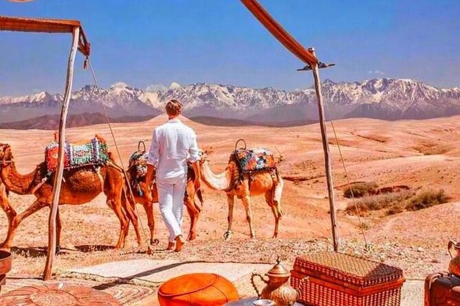 Magical Dinner show and Quad bike In Agafay Desert Marrakech - A Berber camp evening: dinner, music, and mint tea under the stars