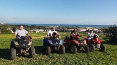 Malaga: Land and River Guided Quad Tour 1-Hour (2-Persons) - Warm-up riding: paved paths first, then forest trails