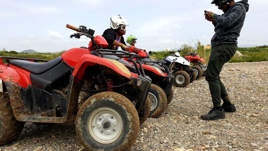 Málaga: Off-Road 2-Seater Quad Tour through Land and River - Tarajal and scenic village moments: photos without the forced posing