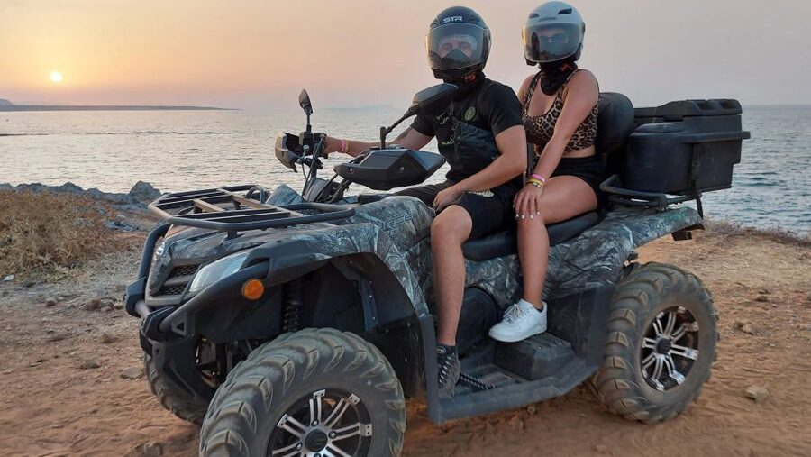Malia: Off-Road Quad Safari Evening Tour / optional transfer - Lyrakis Family S.A. Olive Oil Factory and Tasting Session