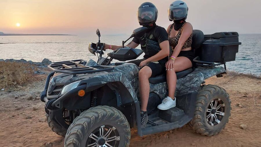 Malia: Off-Road Quad Safari Evening Tour / optional transfer - The Πίστα μοτοκρός Μαλλιά Off-Road Finish
