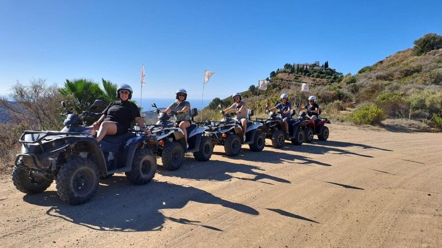 Marbella: Costa del Sol Shared Quad Tour - Rio Real swim: the perfect reset break