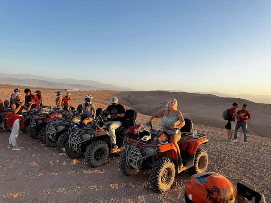 Marrakech: Agafay Desert Camel, Quad Bike & Dinner Show - The quad-bike session: adrenaline, safety briefing, and real desert terrain