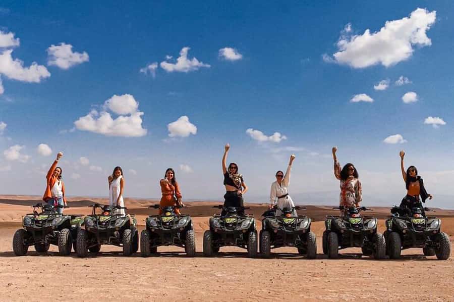 Marrakech: Agafay Desert: Camel ride Quad Bike, Dinner show - Berber Camp Dinner Show: Tagine, Mint Tea, Music, Dance, Fire