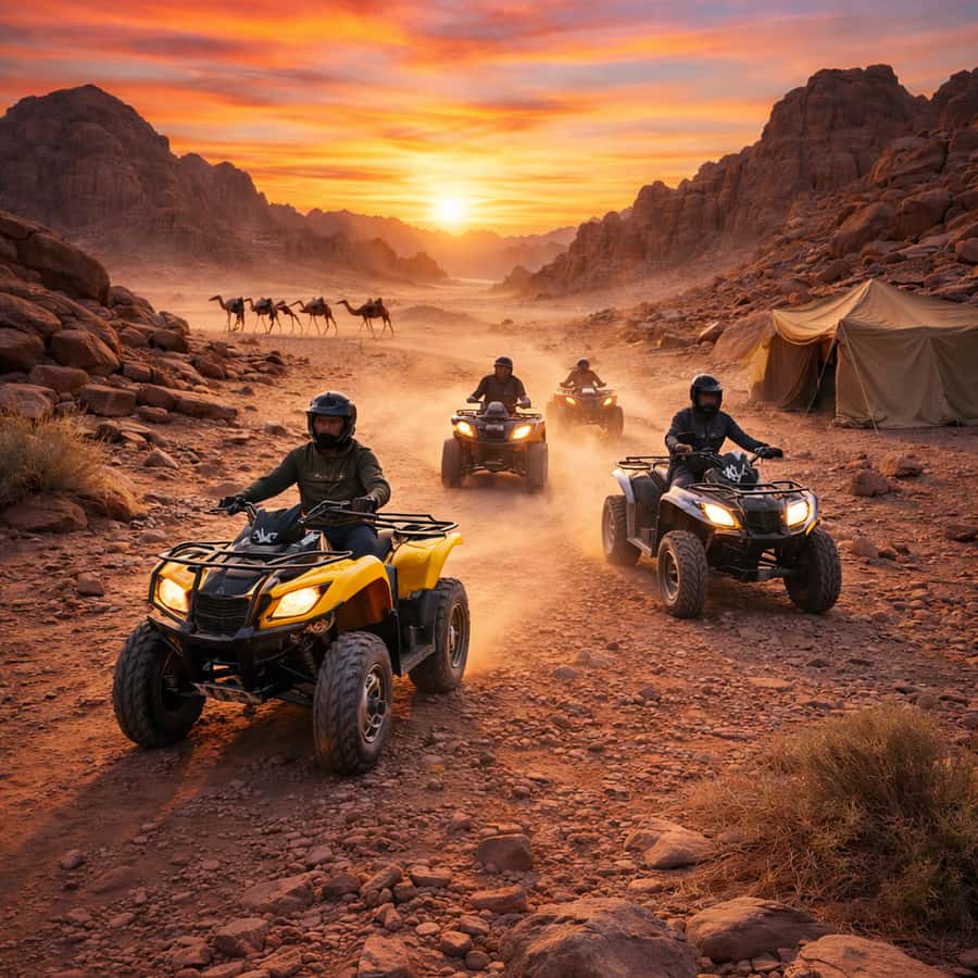 Marrakech: Agafay Desert Camel Ride & Quad with Dinner Show - Getting Picked Up: Hotel Islane and a Smooth Van Ride