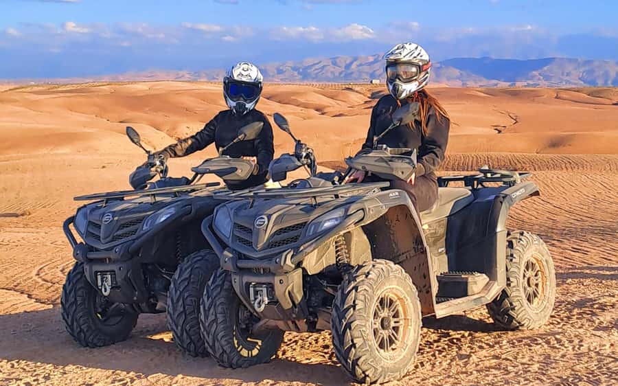 Marrakech: Agafay Desert Quad Bike Tour with Moroccan Tea - Riding the Agafay dunes: what it’s like when the route turns off-road
