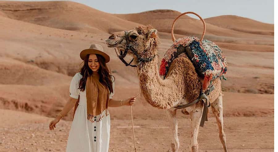 Marrakech: Agafay Desert Quad Camel Rides, Pool, Dinner Show - Women’s cooperative stop and tea: where your evening begins