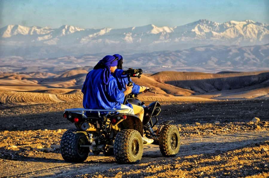 Marrakech: Agafay Desert Quad & Camel Rides with Dinner Show - Quad biking in Agafay: safety, gear, and what the 40 minutes feels like