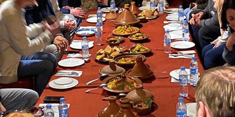 Marrakech: Agafay Desert Sunset Camel Ride, Quad & Dinner - Moroccan dinner, tea, live music, and the fire show