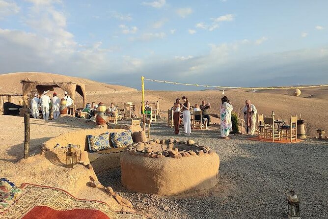 Marrakech: Agafay Desert Tour with Quad, Camel Ride & Dinner - Camel Ride at Sunset: Slow Views, Great Timing