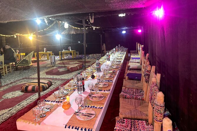 Marrakech Agafay quad bike camel ride with diner music fier show - VIP Dinner Spectacle Under the Stars: Music, Dance, and Fire