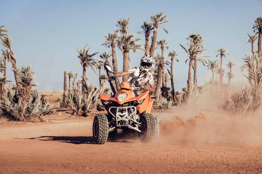 Marrakech: Desert and Palm Grove Quad Tour with Tea - Marrakech Desert on a Quad: What the Ride Really Feels Like