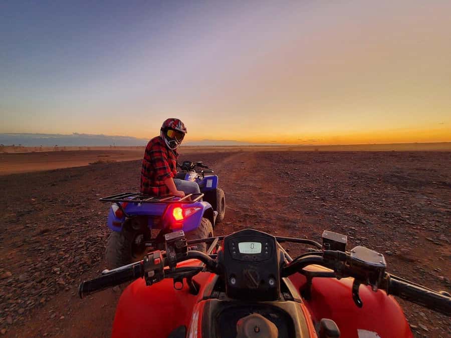 Marrakech: Desert and Palm Grove Sunset Quad Tour with Tea - Key Things You’ll Want to Know Up Front