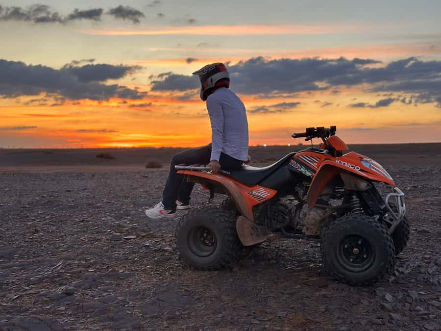 Marrakech: Desert and Palm Grove Sunset Quad Tour with Tea - Marrakech Quad at Sunset: What the Experience Really Feels Like