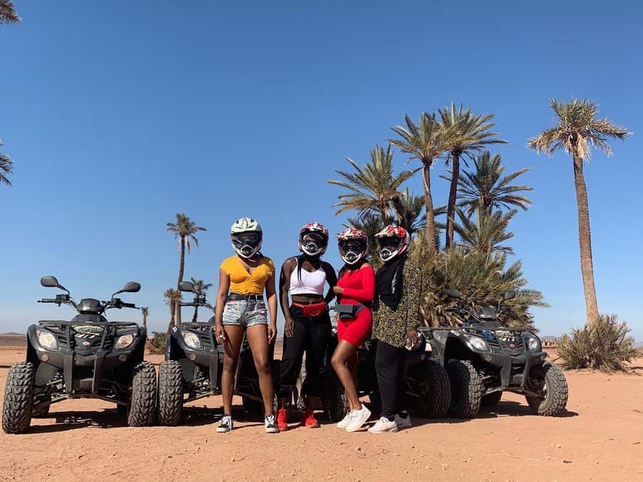 Marrakech: Desert and Palm Grove Sunset Quad Tour with Tea - Stop 2 in the Palm Grove: Sunset Photos That Feel Planned