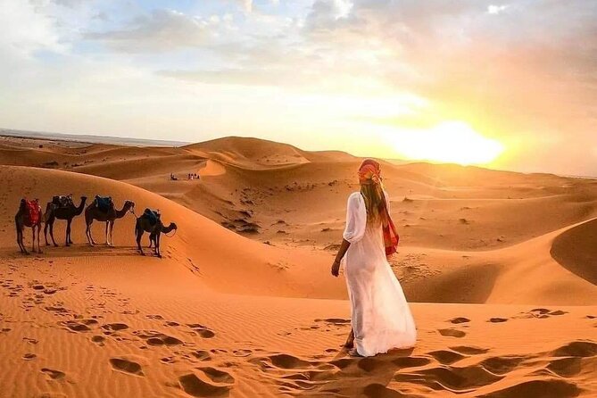 Marrakech Desert: Camel Ride, Quad Biking & Dinner Show Options - Tea, Sweets, and Sunset at Camp: Where the Trip Becomes Magic