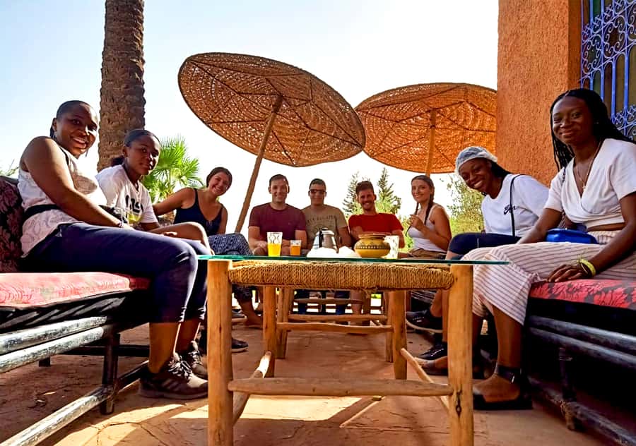Marrakech Desert & Palm Grove Quad Bike Tour - First ride step: helmets, goggles, and learning how to control the quad