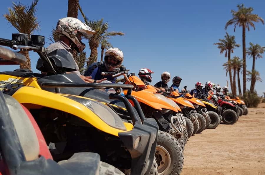Marrakech Desert & Palm Grove Quad Bike Tour - Leaving the city: the AC minivan transfer to Palmeraie