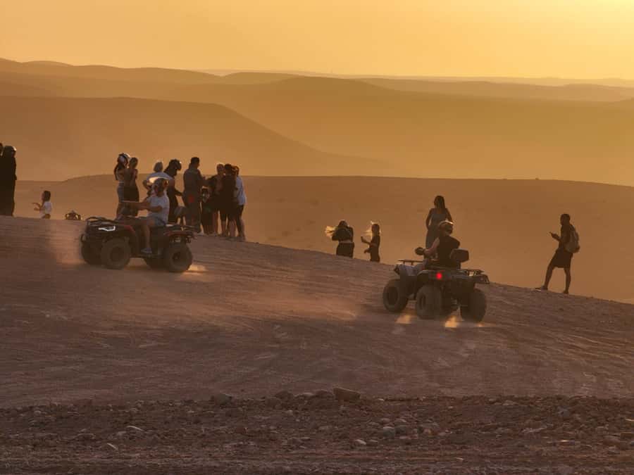 Marrakech Desert Sunset: Quad Biking, Dinner & Fire Show - Marrakech to Agafay Desert: how the evening is paced