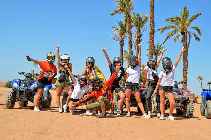 Marrakech: Dunes of the Palmeraie Quad Bike Ride with Tea - Quad biking time: what the trails feel like and how the pace works