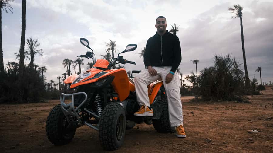 Marrakech:excursion quad in Oasis palm & jbilat desert,tea - Safety Gear and How the Guides Keep It Fun