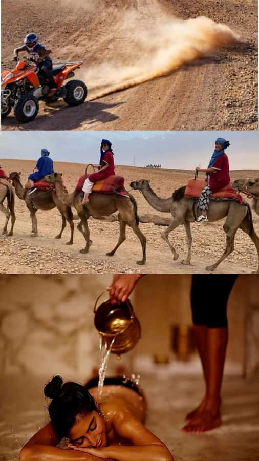 Marrakech: Full-Day Camel Ride, Quad Bike, & Spa Tour - Key highlights you’ll feel all day