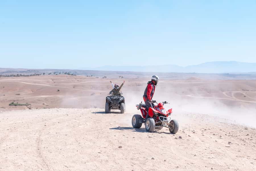 Marrakech: Guided Quad Bike and Camel Ride Tour with Tea - The ride itself: palm groves, small Berber villages, and 2 hours of terrain
