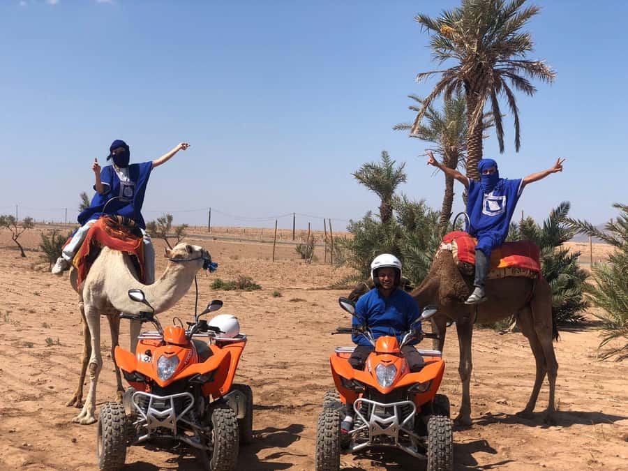 Marrakech: Guided Quad Bike and Camel Ride Tour with Tea - Berber tea break: bread, honey, and a low-table pause