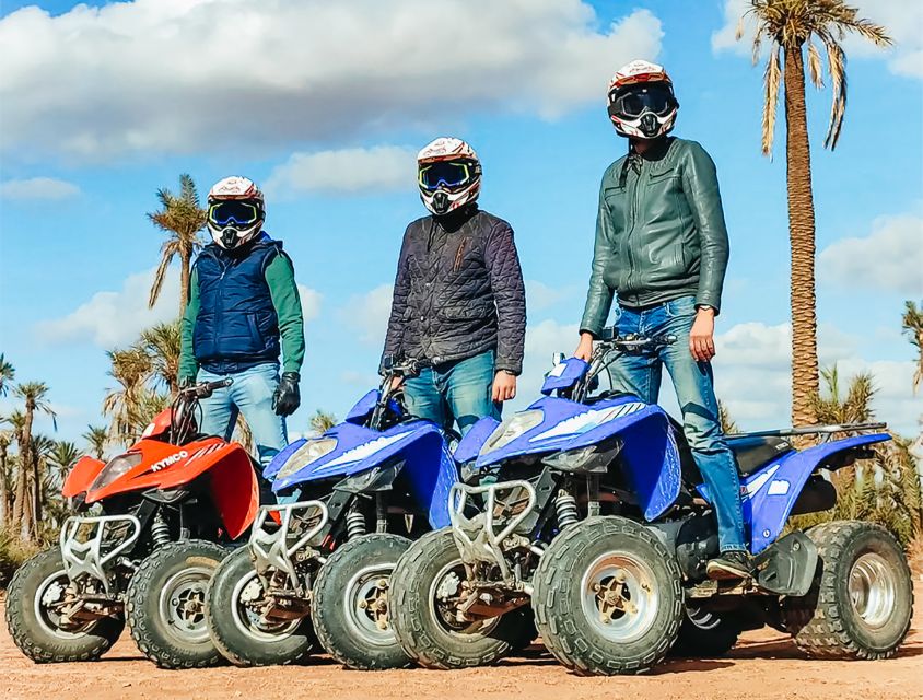 Marrakech: Quad Bike Tour to Palm Oasis and Jbilat Desert - The 2-hour quad loop: palm groves, dunes, and off-road fun