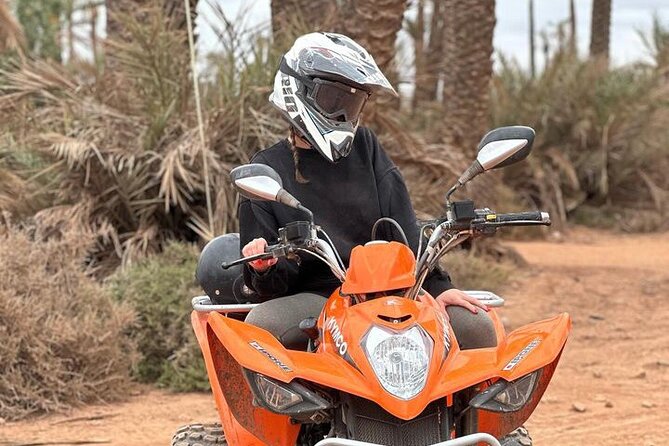 Marrakech: Quad excursion to the palm grove and Jbilets desert - Coming back with a lake-edge photo moment