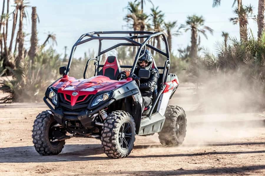 Marrakech : Ride buggy in the desert of the palm grove - The Palmeraie section: photo stops, tea pause, snacks, and timing for sunset