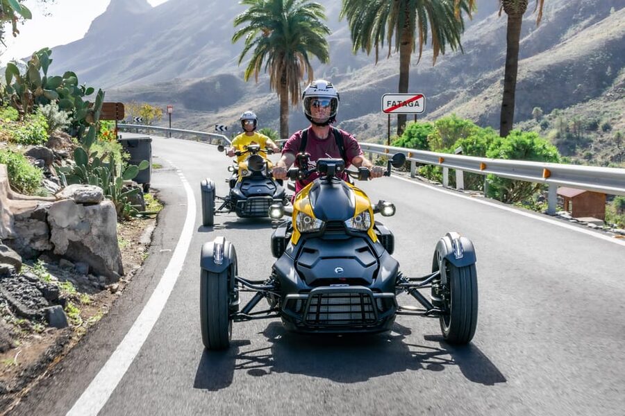 Maspalomas: Ryker Moto Tour to Fataga (Mountain buggy) - From Maspalomas toward Fataga: what the mountains do to your sense of time