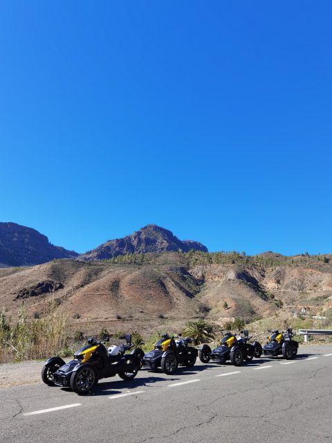 Maspalomas: Ryker Moto Tour to Fataga (Mountain buggy) - Mirador Astronómico de la Degollada de las Yeguas: the viewpoint that frames the dunes