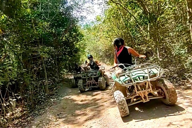 Maya Adrenaline Tulum: Cenote + 5 Ziplining + ATV Adventure - ATV mud roads: what driving your own machine is really like